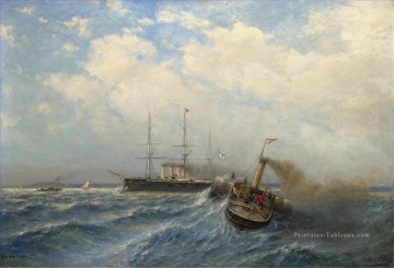 Bateaux œuvres - TAKING THE PILOTS ON BOARD Alexey Bogolyubov bateaux navires
